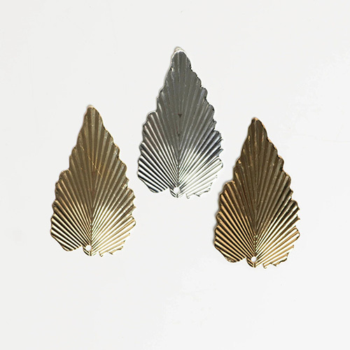 Metal art leaf | Size : 62mm | 10 Pcs | F-1-23