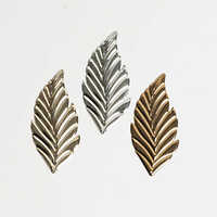 73mm Metal Art Leaf - Color: Silver Gold Bronze