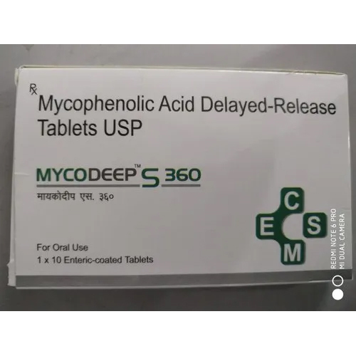 Mycophenolic Acid Delayed Release Tablets USP Mycodeep S 360