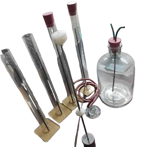Sand Equivalent Test Set - Acrylic & Glass Materials, 4 Acrylic Graduated Cylinders 100mm Plastic Funnel | Accurate Measurement, Durable, Reliable Results, Efficient Testing, Portable Design