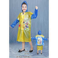 Kids Soft Pearlised Raincoat - Custom Size Available Breathable Polyester Material Multiple Color Options for Rainy Seasons