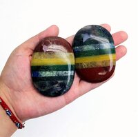 Seven Chakra Palmstone - Color: Multi