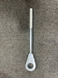 Ratchet Handle - Chrome Vanadium Steel, 1/2 Inch Size, Silver Color | Industrial Hand Tool With Ratcheting Mechanism For Efficient Use