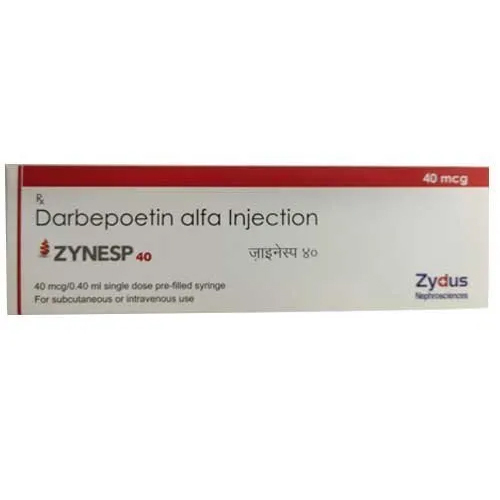 Darbepoetin Alfa Injection - 40mcg Liquid Form for Anemia Treatment | Dosage as Prescribed, Store in Dry Place Away from Light and Heat