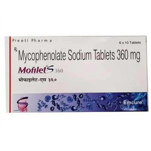 360 Mg Mycophenolate Sodium Tablets General Medicines