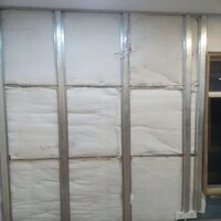 Polywool With Foil 12MM - Polywool, 1.22m x 20m, White and Grey | Density 16-40kg/m3, Thermal Conductivity 0.034W/m.K, Non-Toxic, Fire Retardant