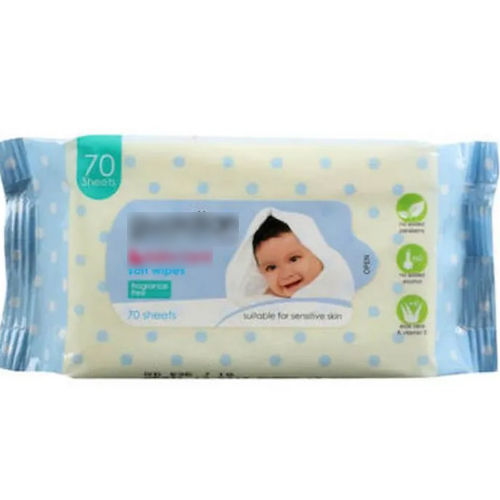 70pcs Non Alcohol Baby Wipes Super Soft