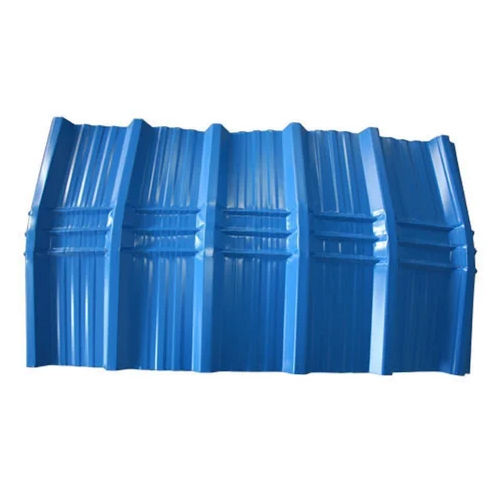 Plain Blue Crimp Curved Sheet