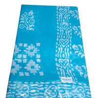 Blue Batik Cotton Saree