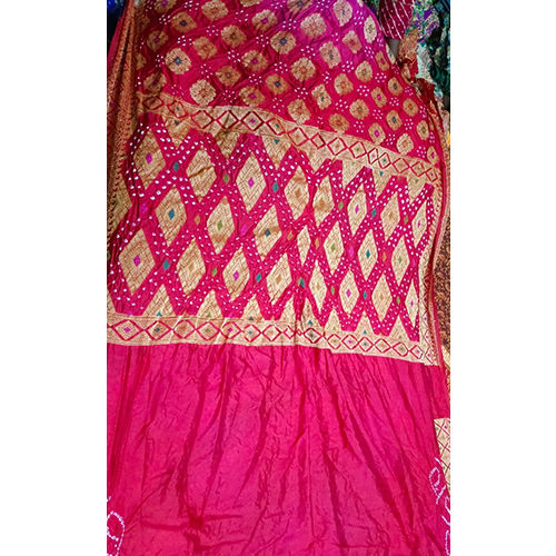 Pink Gadhwal Silk Sarees With Blouse