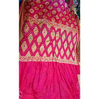 Gadhwal Silk Sarees With Blouse - Color: Pink