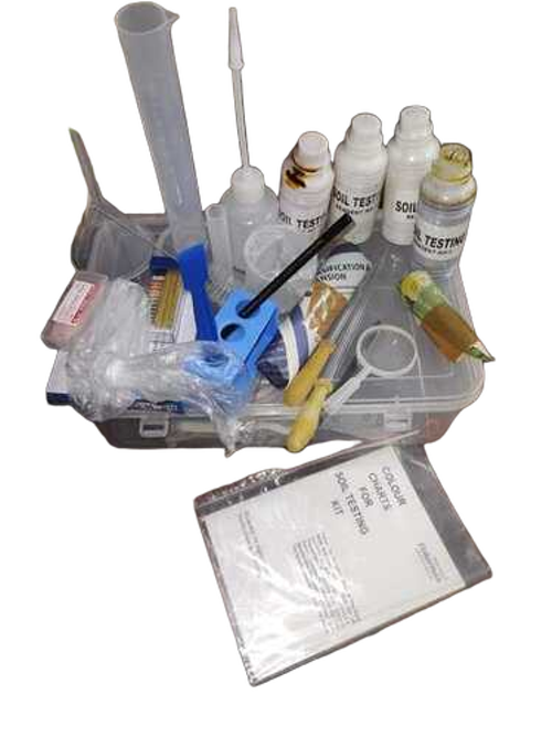 Soil Testing Kit - 12 Thick-Walled Test Tubes, Plastic Case | Portable, Accurate, Easy to Use, Fast Results, Comprehensive Color Chart 4.0-8.0 pH