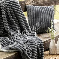 Rabbit Faux Fur Bed Blankets And Throws - Soft Double-sided Sherpa And Rabbit Fur Look , Ideal For Cozy Comfort And Stylish Dã©cor