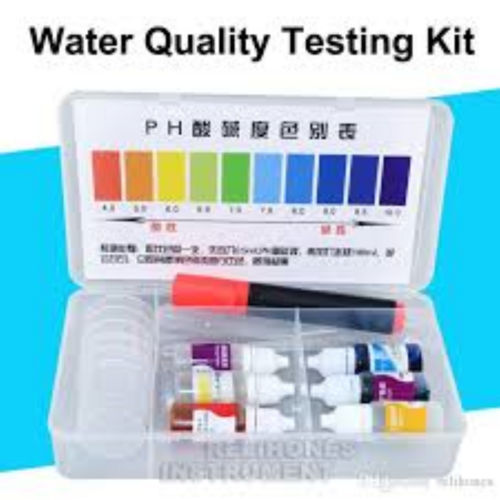 Water Testing Kit - Plastic Material, 10 x 7 x 2 cm Dimensions | 50 Tests, pH Range 4-10, Accuracy +/- 0.1 pH, Includes Acidity, Chloride, Hardness Tests, Soil Colour Chart