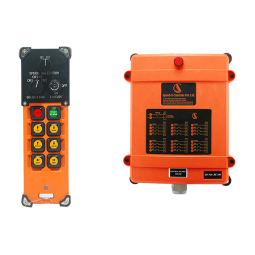 IMPACT 301T/302T RADIO REMOTE CONTROL - 205x75x45 mm , IP65 Protection Level, 6 Pushbuttons + Start/Alarm + Emergency Stop