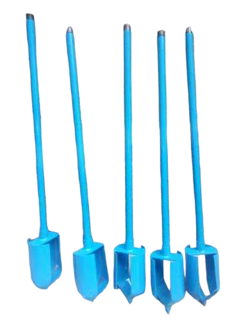 Auger Posthole Type - Steel 50-150mm Diameter 1000mm Length Blue | Ideal for Collecting Disturbed Soil Samples for Laboratory Tests
