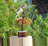 Seven Chakra Tree - Multi Colored Polished Gemstone, Height: 2.5-3 Inch, Width: 2.5-3 Inch, Easy To Clean, Durable, Handmade, Artificial Design