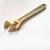 Non Sparking Adjustable Spanner - Durable Alloy Steel, 8-inch | Ideal For Safe Use In Hazardous Environments
