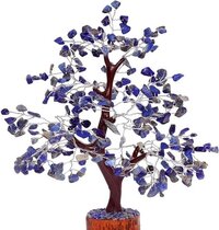 Lapis Lazuli Tree - Free Size 2.5 To 3 Inches | Handmade Multi-color Decorative Gemstone, Uv Resistant, Easy To Clean, Durable