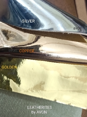 Golden silver leatherite