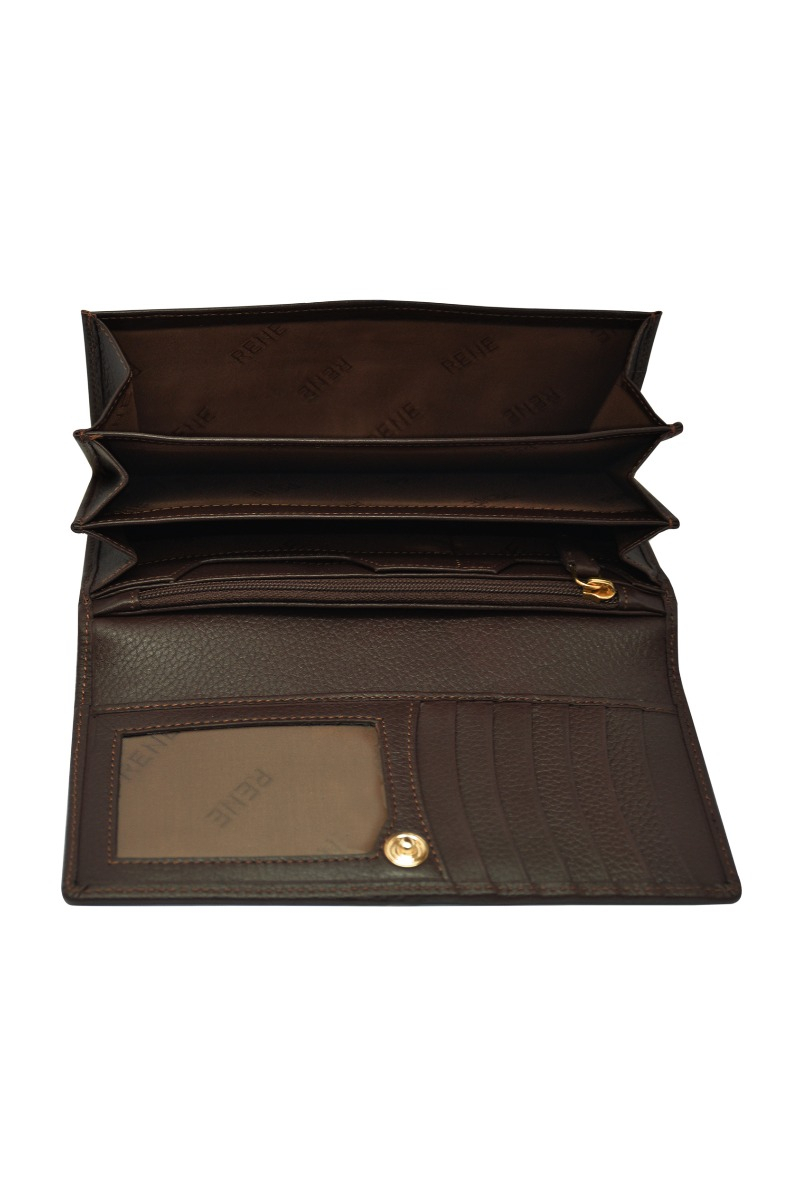 GENUINE LEATHER BROWN COMBO BOX