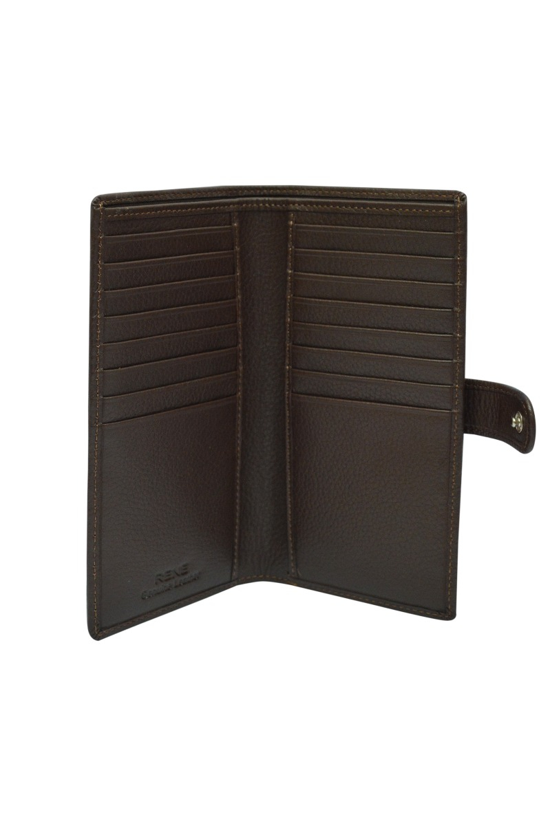 GENUINE LEATHER BROWN COMBO BOX