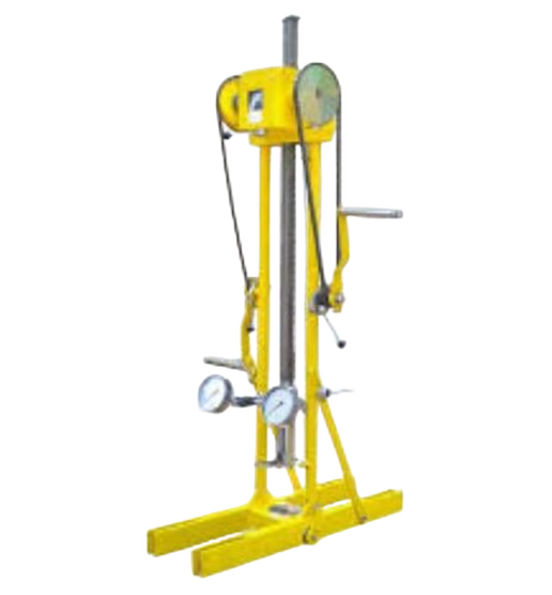 Static Cone Penetrometer (Hand Operated) - Steel Material, 10cm Cone Base, Yellow Color | Accurate Readings, Durable Design, Manual Operation, Soil Analysis, 15 Mantle Tubes