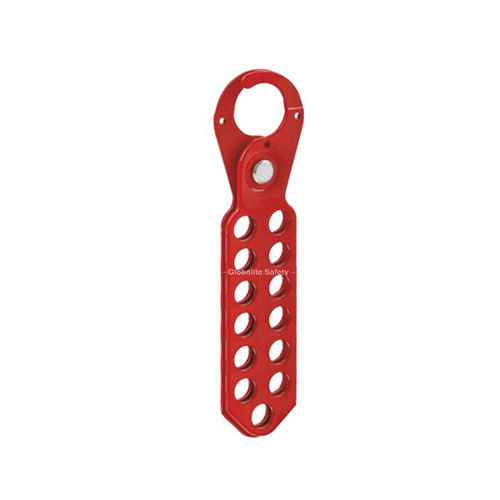 Red Standard Lockout Hasp With 13 Holes