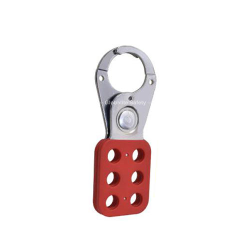 Red Vinyl Coated Small Stainless Steel Lockout Hasp