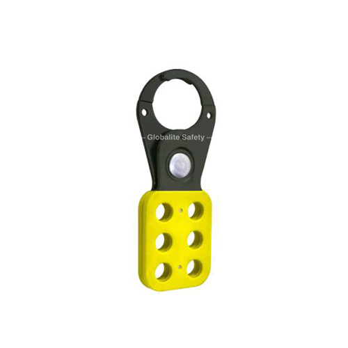 Vinyl coated Small Yellow And Black Lockout Hasp