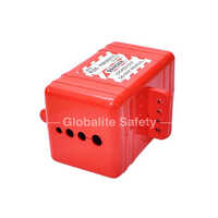 Rectangle Type Large Pneumatic Lockout - Heavy-duty Metal, Multiple Sizes Available, Red Color For Enhanced Visibility, Ideal For Industrial Safety Applications