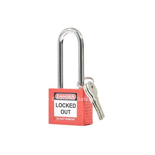 Red Key Different Prime Jacket Padlock With With Regular Shackle