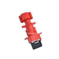 Red Industrial Universal Ball Valve Lockout