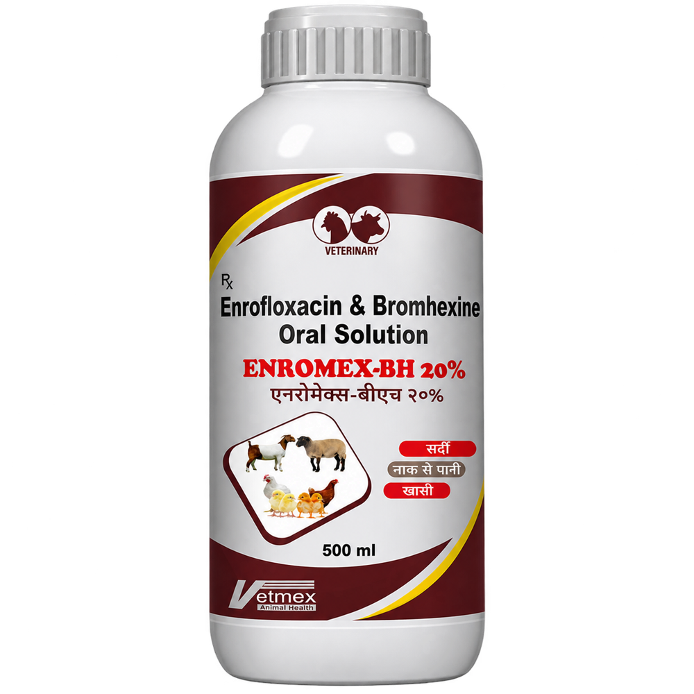 Enrofloxacin + Bromhexine ENROMEX-BH VET