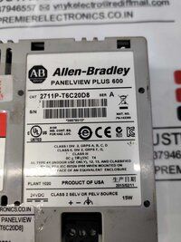 HMI ALLEN BRADLEY PANEL VIEW PLUS 600