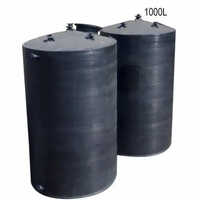 Hdpe Chemical Storage Tank - High-density Polyethylene, Various Sizes, Black | Designed For Industrial Applications, Leak-proof, Corrosion-resistant