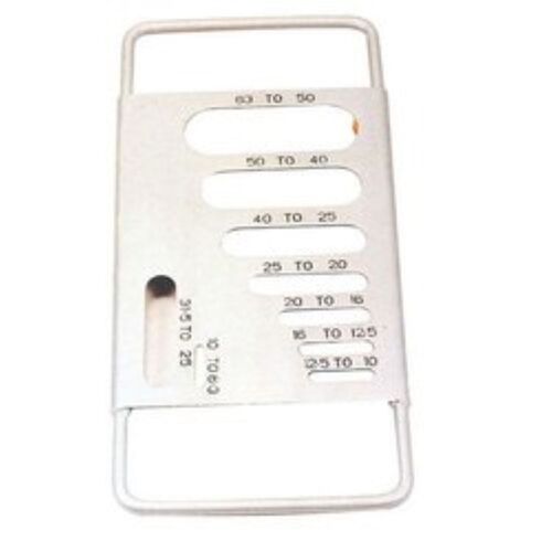 Flakiness and Elongation Test Gauges - Metal 10x5x1 cm Accuracy +/-0.1mm ISO Calibration Durable Design Easy to Use Reliable Measurement