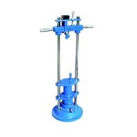 Aggregate Impact Value Tester - Steel Material, 75mm Dia X 50mm Depth Cylinder | Automatic Counter, Adjustable Hammer Drop 380+5mm, Durable Design, Precise Results