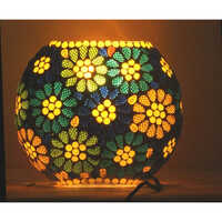 Ceramic Table Lamp - Multicolor Design | Indian Regional Style, Unique Artistry With Vibrant Patterns For Enriching Home Decor