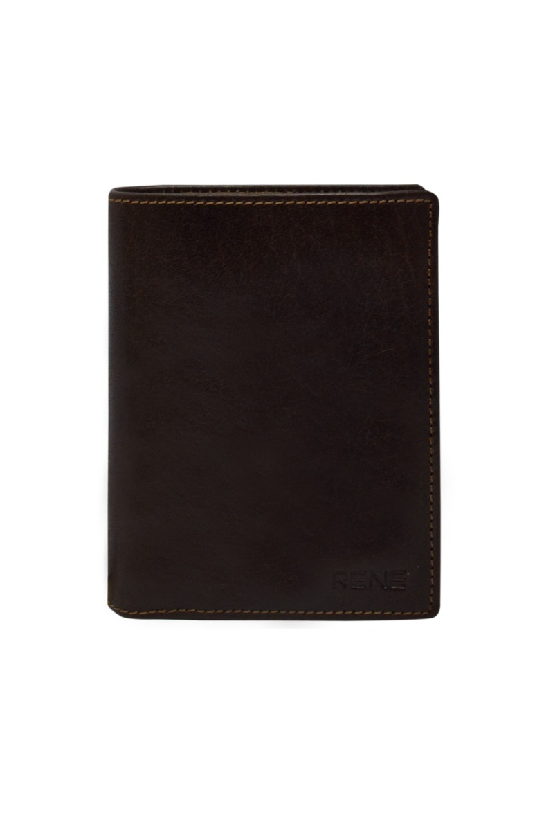 GENUINE LEATHER GENTS WALLET / PASSPORT HOLDER COMBO BOX