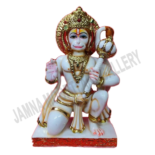 Religious White Marble Sitting Hanuman Statue At Best Price In Jaipur ...