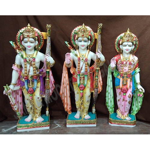 Religious Marble Ram Darbar Statue