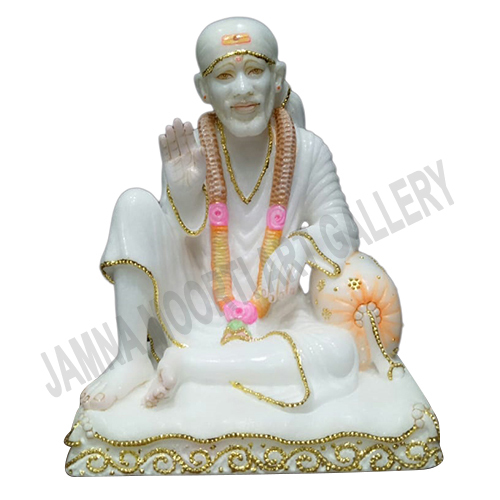 Religious White Marble Sai Baba Statue at Best Price in Jaipur Jamna