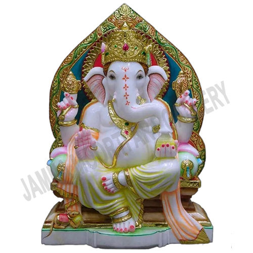 JaipurCrafts Golden Ganesha Dancing Ganesh Idol for Gift with