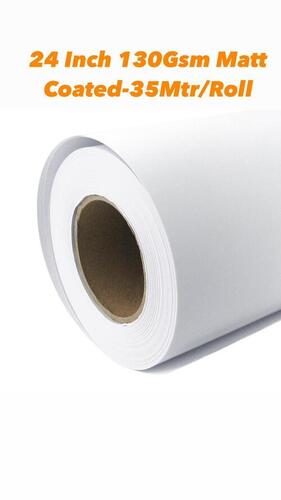 24 INCH 130GSM MATT COATED 35 METER/ROLL