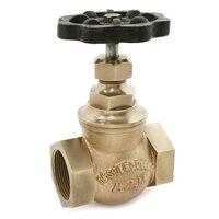 Bronze Globe Valve - 1/2" To 2" Size, Golden Color, 348psig Pressure Rating | Designed For Water, Oil & Air, Removable Disc For Flow Control