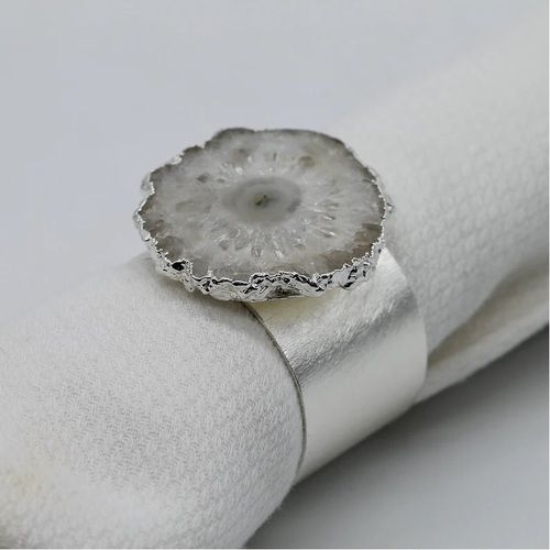 Agate Solar Quartz Napkin Ring