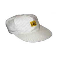 Esd Cap - Cotton Material , Medium Size, White Color | Industrial Use, Warranty Included