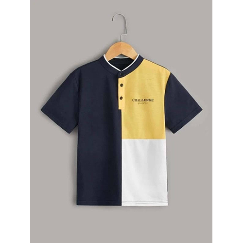 Boys Dyed Round Neck T-Shirt