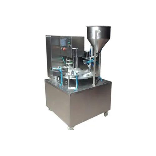 Semi Automatic Cup Filling Machine - Stainless Steel, Electric Drive Type | Semi-Automatic, Frequency Speed Control, Non-Computerized